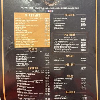D'juan's Bistro - Menu (food) - Soul Food Near Me - Smyrna, Georgia D'juan's Bistro - Menu (food) - Soul Food Near Me - Smyrna, Georgia