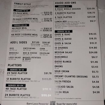 El Pollo Loco - Catering menu. - Fast Food Near Me - Tracy, California El Pollo Loco - Catering menu. - Fast Food Near Me - Tracy, California