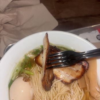 1-800-Lucky - Tonkatsu noodle in pork broth with 3 slices of pork belly sliced so thin, charred to where you can't enjoy it, for $25.00. - Asian Fusion Near Me - Miami, Florida 1-800-Lucky - Tonkatsu noodle in pork broth with 3 slices of pork belly sliced so thin, charred to where you can't enjoy it, for $25.00. - Asian Fusion Near Me - Miami, Florida