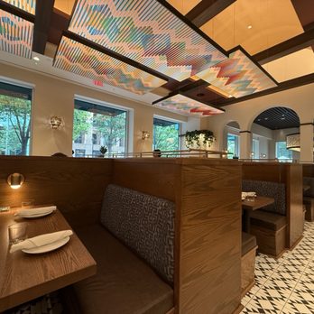 Pisco y Nazca - Booth seating in the middle - Peruvian Near Me - Bethesda, Maryland Pisco y Nazca - Booth seating in the middle - Peruvian Near Me - Bethesda, Maryland