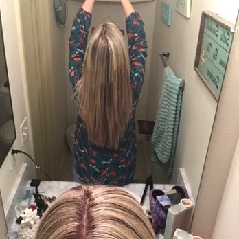 Jax Beauty Bar - before she fixed it. And no my hair is NOT CUT, it is all one length. - Hair Salons Near Me - Georgetown, Texas Jax Beauty Bar - before she fixed it. And no my hair is NOT CUT, it is all one length. - Hair Salons Near Me - Georgetown, Texas