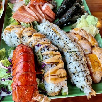Kenbu Sushi - Crab Avocado Salad, Lobster Roll, Sashimi, Sear salmon, Salmon Skin Roll - Sushi Bars Near Me - Portland, Oregon Kenbu Sushi - Crab Avocado Salad, Lobster Roll, Sashimi, Sear salmon, Salmon Skin Roll - Sushi Bars Near Me - Portland, Oregon