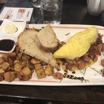 Breakfast Republic - Cheddar Bacon Omlette - Breakfast & Brunch Near Me - San Diego, California Breakfast Republic - Cheddar Bacon Omlette - Breakfast & Brunch Near Me - San Diego, California