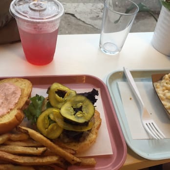 The Vandal - Bone marrow burger, fries, Mac n' cheese and hibiscus lemonade! Yumz! - Wine Bars Near Me - Pittsburgh, Pennsylvania
