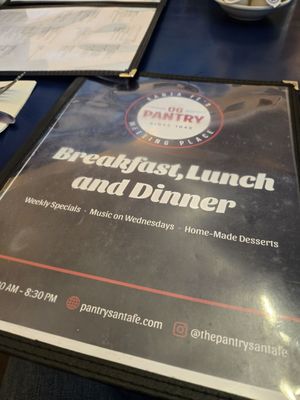 Menu photo 5 Pantry Restaurant Santa Fe, NM