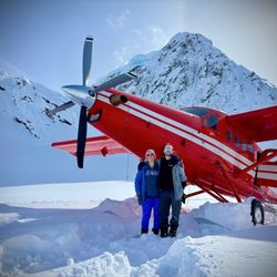 K2 Aviation - On the Ruth Glacier with my son!