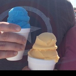 Manga and blue raspberry Italian ice Manga and blue raspberry Italian ice