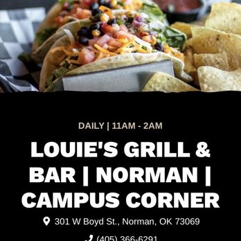 Louie's Grill and Bar - Website - American Near Me - Norman, Oklahoma Louie's Grill and Bar - Website - American Near Me - Norman, Oklahoma