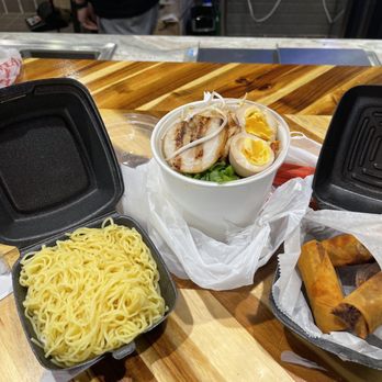 K-Pop Ramen - K-pop soup with pork and FRIED EGGROLLS - Ramen Near Me - Frisco, Texas K-Pop Ramen - K-pop soup with pork and FRIED EGGROLLS - Ramen Near Me - Frisco, Texas