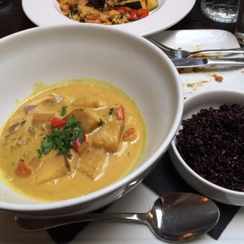 SunCafe - 7/22/15 Dine LA Dinner Menu - Coconut Curry with Black Rice - Vegan Near Me - Studio City, California SunCafe - 7/22/15 Dine LA Dinner Menu - Coconut Curry with Black Rice - Vegan Near Me - Studio City, California