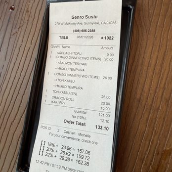 Senro - $26 for a two item combo for lunch - 1:19 pm. Daily lunch menu $17. - Japanese Near Me - Sunnyvale, California Senro - $26 for a two item combo for lunch - 1:19 pm. Daily lunch menu $17. - Japanese Near Me - Sunnyvale, California