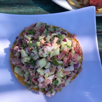 Estrella del Mar - Crab tostada PLEASE GET THIS!!!!! I wish we got 2 - Bars Near Me - La Paz, BCS Estrella del Mar - Crab tostada PLEASE GET THIS!!!!! I wish we got 2 - Bars Near Me - La Paz, BCS