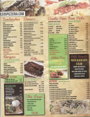 Menu photo 5 DiLeo's Pizzeria Elmhurst, IL