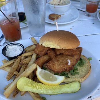 Marina Grille - Flounder Sandwich - Seafood Near Me - Belmar, New Jersey Marina Grille - Flounder Sandwich - Seafood Near Me - Belmar, New Jersey
