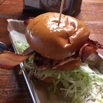 Burger Bench - Grilled Chicken Burger on Brioche ($9) - American Near Me - Escondido, California Burger Bench - Grilled Chicken Burger on Brioche ($9) - American Near Me - Escondido, California