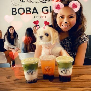 Boba Guys - Left to right: Matchata, Strawberry Fresca, and Strawberry Matcha Latte - Bubble Tea Near Me - Long Beach, California Boba Guys - Left to right: Matchata, Strawberry Fresca, and Strawberry Matcha Latte - Bubble Tea Near Me - Long Beach, California
