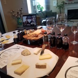 Virtual wine and cheese tasting!
