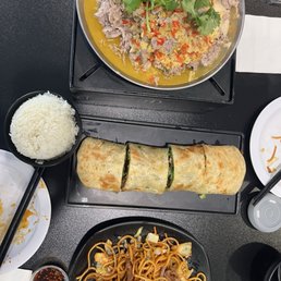 Beef wrap, Lamb pot and combo chow mein Beef wrap, Lamb pot and combo chow mein