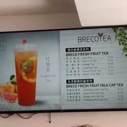 Brecotea - Menu