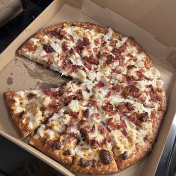 Tiny Town Pizza & Subs - Chicken bacon ranch pizza-- SO GOOD! My kid grabbed a slice as soon as I opened the box lol - Pizza Near Me - Guthrie, Kentucky Tiny Town Pizza & Subs - Chicken bacon ranch pizza-- SO GOOD! My kid grabbed a slice as soon as I opened the box lol - Pizza Near Me - Guthrie, Kentucky