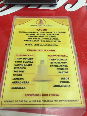 Menu photo 2 El Buen Taco de Arandas Zapopan, JAL Menu photo 2 El Buen Taco de Arandas Zapopan, JAL