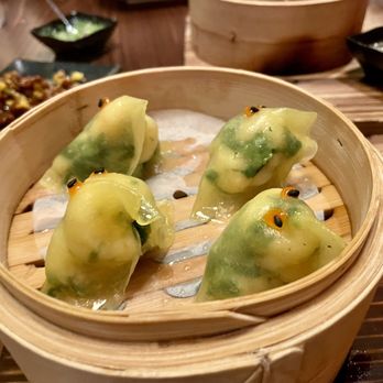 RedFarm - Shrimp and Snow Pea Dumplings - Chinese Near Me - Austin, Texas RedFarm - Shrimp and Snow Pea Dumplings - Chinese Near Me - Austin, Texas