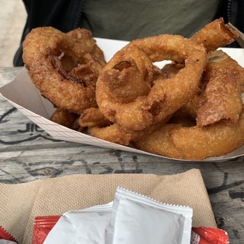 Malt Shop - Large homemade onion rings - Ice Cream & Frozen Yogurt Near Me - Weatherford, Texas Malt Shop - Large homemade onion rings - Ice Cream & Frozen Yogurt Near Me - Weatherford, Texas