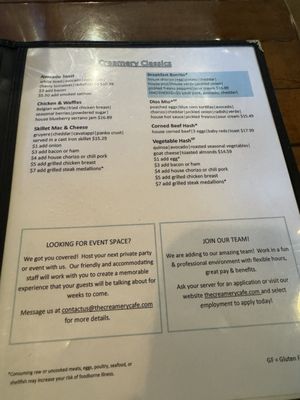 Menu photo 5 The Creamery Downtown Green Bay, WI