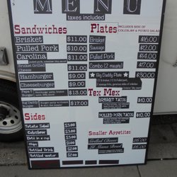 Menu board.