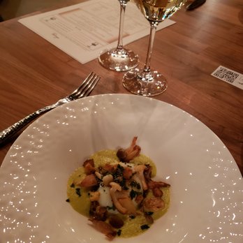 Partage - Egg Perfect with pickle emulsion, mushrooms - French Near Me - Las Vegas, Nevada Partage - Egg Perfect with pickle emulsion, mushrooms - French Near Me - Las Vegas, Nevada