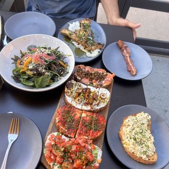 Postino Boulder - Hannahs Field Salad, Bruschetta Board, Skewers Snack - Wine Bars Near Me - Boulder, Colorado