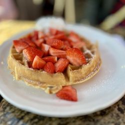 Richard Walker's Pancake House - FRESH STRAWBERRY PATCH WAFFLE