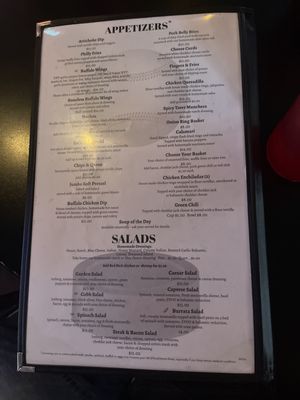 Menu photo 1 Back East Bar & Grill Monument, CO