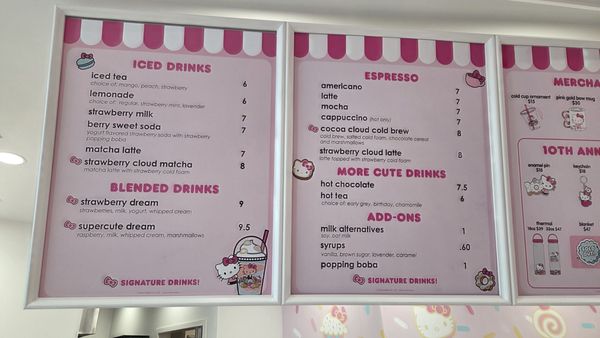 Menu photo 2 Hello Kitty Cafe Santa Clara, CA