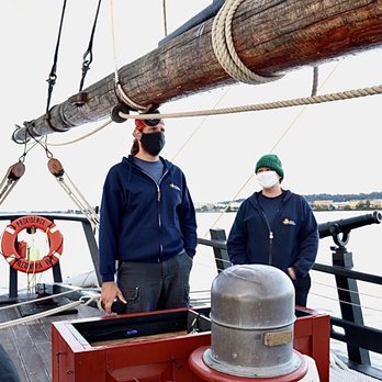 Tall Ship Providence - Captain Sam and her protégée. :) - Boat Charters Near Me - Alexandria, Virginia