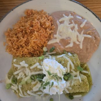 Chuponcito - Green Canitas Enchilada Plate - Mexican Near Me - Aliso Viejo, California