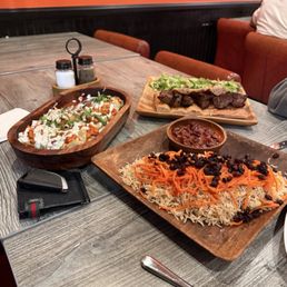 7. House Special Mantoo, 23. Lamb Kebab, 6. Qabili Palau 7. House Special Mantoo, 23. Lamb Kebab, 6. Qabili Palau