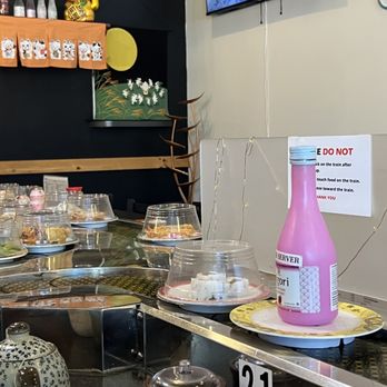 Sushi Train - the counter of a sushi restaurant - Sushi Bars Near Me - Lacey, Washington