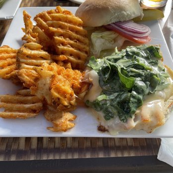 Hobo's Cafe - Some crazy grouper sandwich! - New American Near Me - Key Largo, Florida