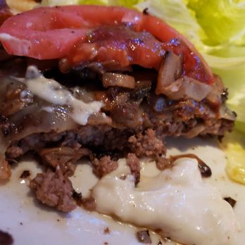 Bubba's 33 - Overcooked burger, tasty but not rare as requested. - American Near Me - San Antonio, Texas