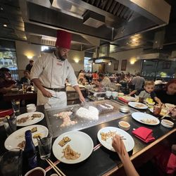 Benihana - Ontario - Our chef had a lovely running routine of jokes and pranks