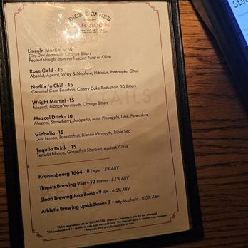 Dick and Jane's Bar Room - Menu - Bars Near Me - Brooklyn, New York Dick and Jane's Bar Room - Menu - Bars Near Me - Brooklyn, New York
