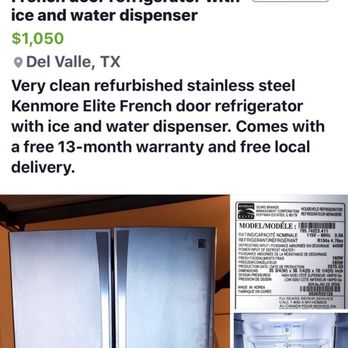 Affordable Appliances Plus - Selling appliances they were paid to service.Tells warranty company & customer, unfixable & will junk it. Then they sell on social media. - Appliances Near Me - Austin, Texas