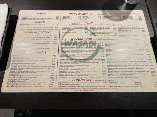Menu photo 3 Wasabi Restaurant & Bar Downers Grove, IL Menu photo 3 Wasabi Restaurant & Bar Downers Grove, IL