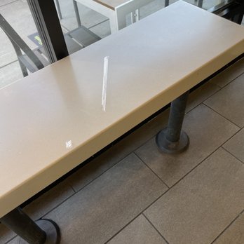 Jamba - Trash on the small dinning bar tables... - Juice Bars & Smoothies Near Me - Turlock, California