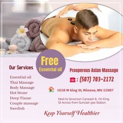 Prosperous Asian Massage - The full body massage targets all the major areas of the body that are most subject to strain and
discomfort including the ne...