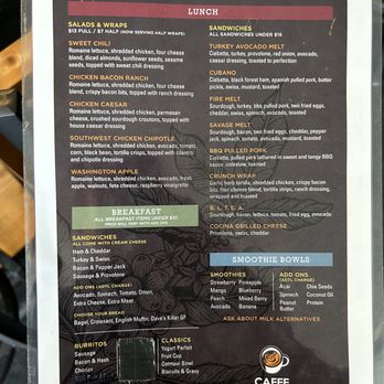 Caffe Cocina Coffee Roasting - Menu - Cafes Near Me - Poulsbo, Washington