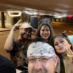 Golf Cart Taxi Old Town  - Clients of Golf Cart Taxi OldTown on a golf cart ride having a blast in OldTown Scottsdale.
