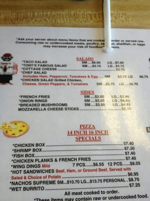 Menu photo 3 Tony's Original Restaurants Saginaw, MI Menu photo 3 Tony's Original Restaurants Saginaw, MI