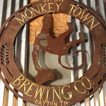 Monkey Town Brewing Company - a monkey holding a beer - Breweries Near Me - Dayton, Tennessee Monkey Town Brewing Company - a monkey holding a beer - Breweries Near Me - Dayton, Tennessee